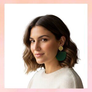 Black & White Spotted Neoprene Tote Bag Set Rope Handles w/ Matching Pouch